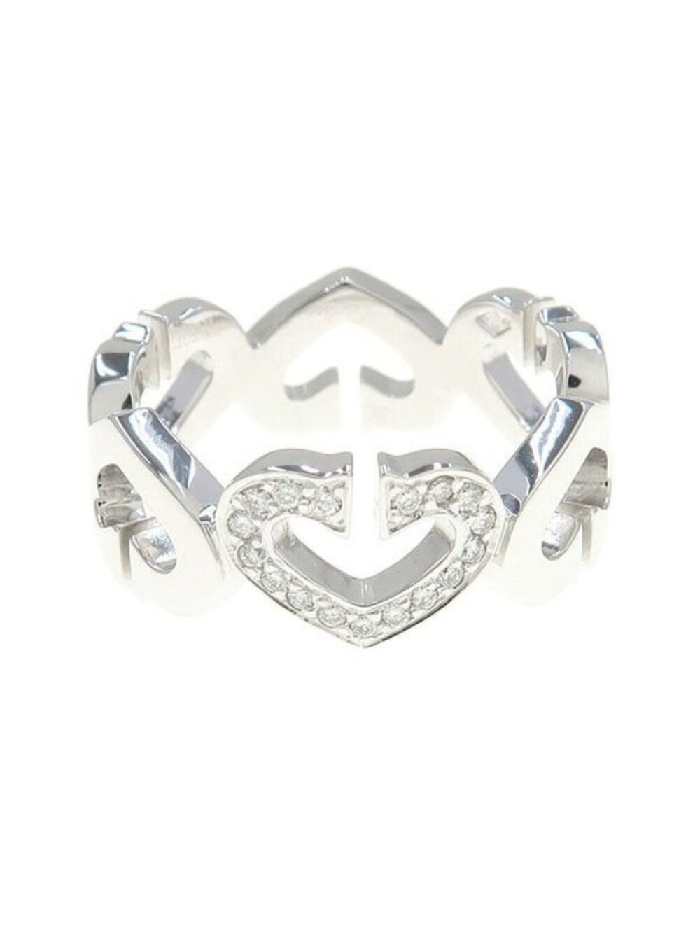 Cartier C Heart Ring Motif Diamond